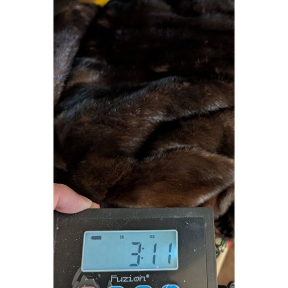 Roy H. Bjorkman Vintage Brown Mink Fur Double-Breasted Car Coat Collar pockets - Picture 14 of 16